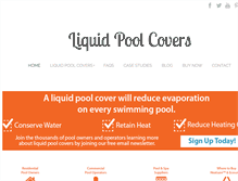 Tablet Screenshot of liquidpoolcovers.com